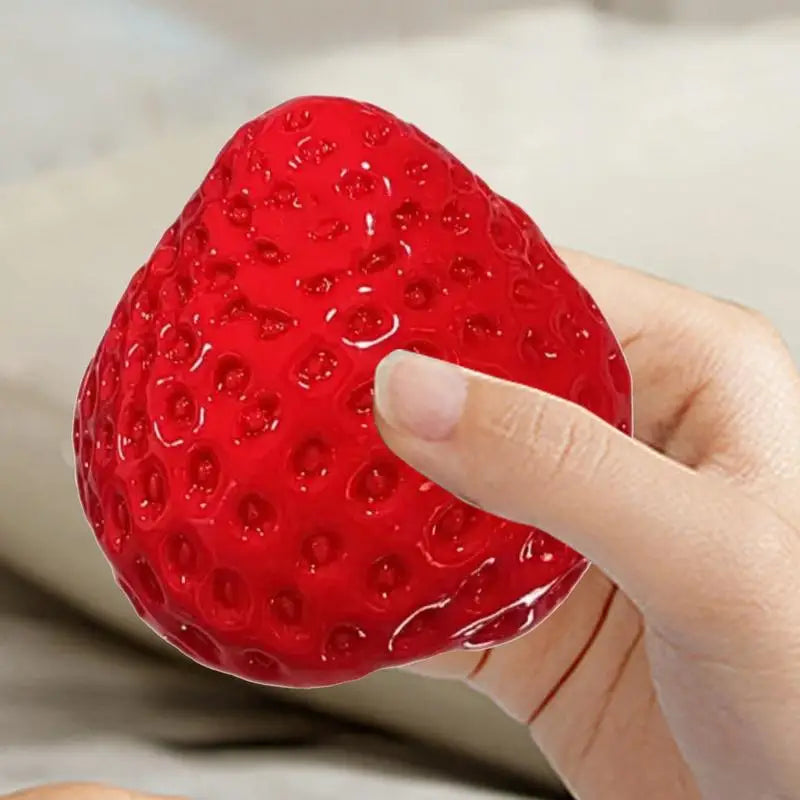 Big Strawberry Squeeze Taba Squishys Toy Red Squishys Fidget Toy Fruits Vegetables Soft Girl Birthday Gift Toy