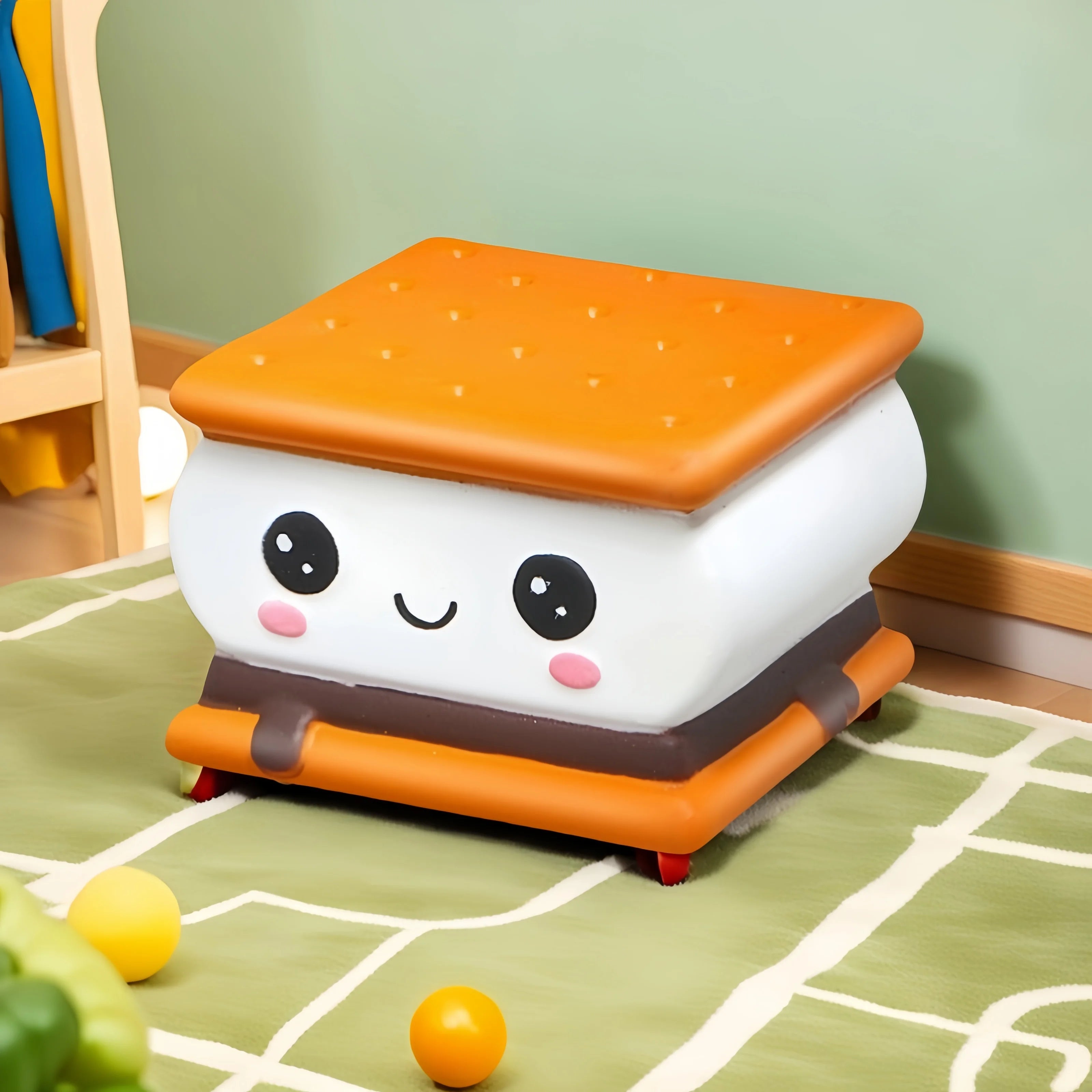 Chocolate Cake Squishy Slow Rebound Squeeze Toy Soft Cute Waffle Healing Funny Autism Sensory Toys For Kids Cookie