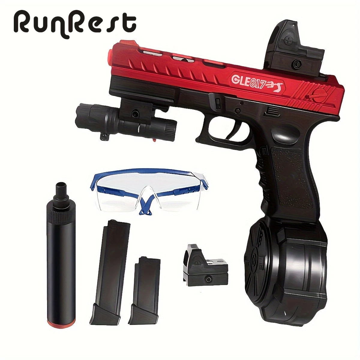 Blaster Gun,Electric Ball Blaster Pistol, High Orbeez Gun Performance Cool Toy Gun, Rechargeable Splatter Ball Toys for Outdoor