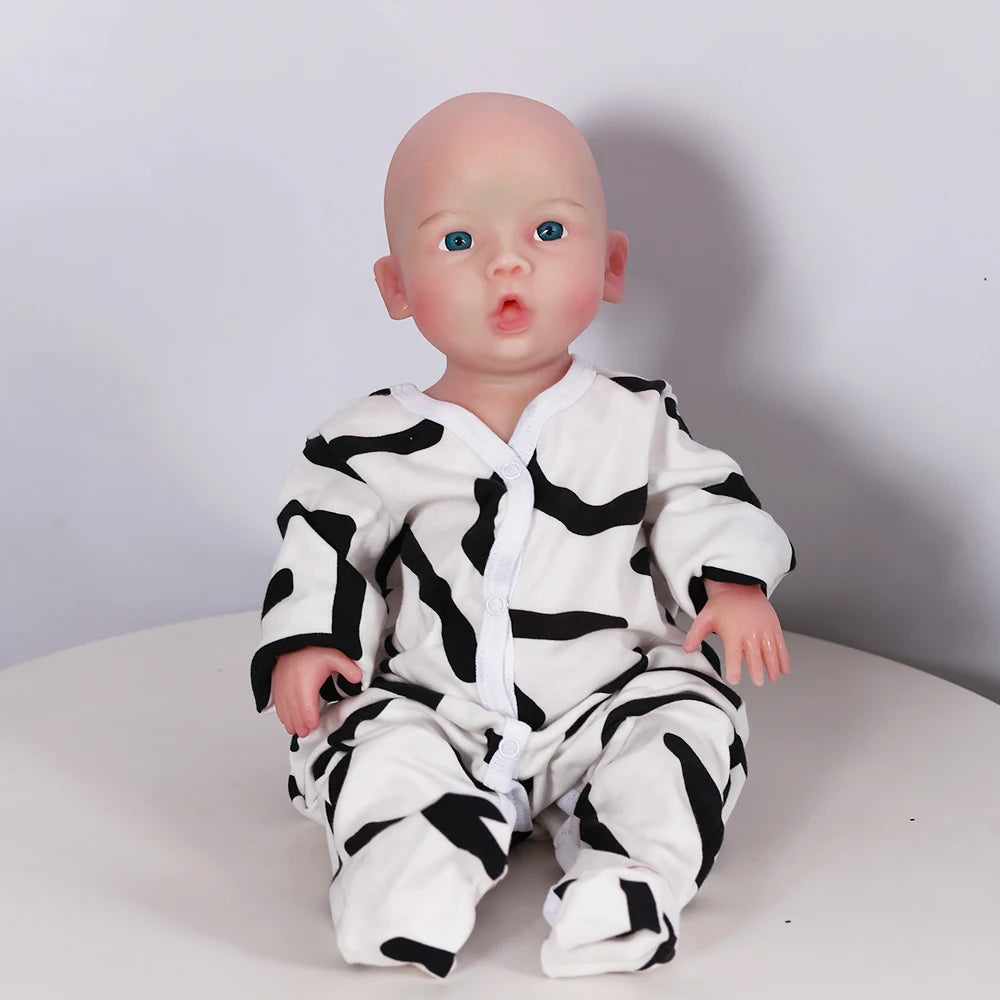 COSDOLL 18inch Silicone Reborn Baby Doll Girl can Drink and Pee Soft Realistic Silicone Kid Doll Birthday Present Children Gifts