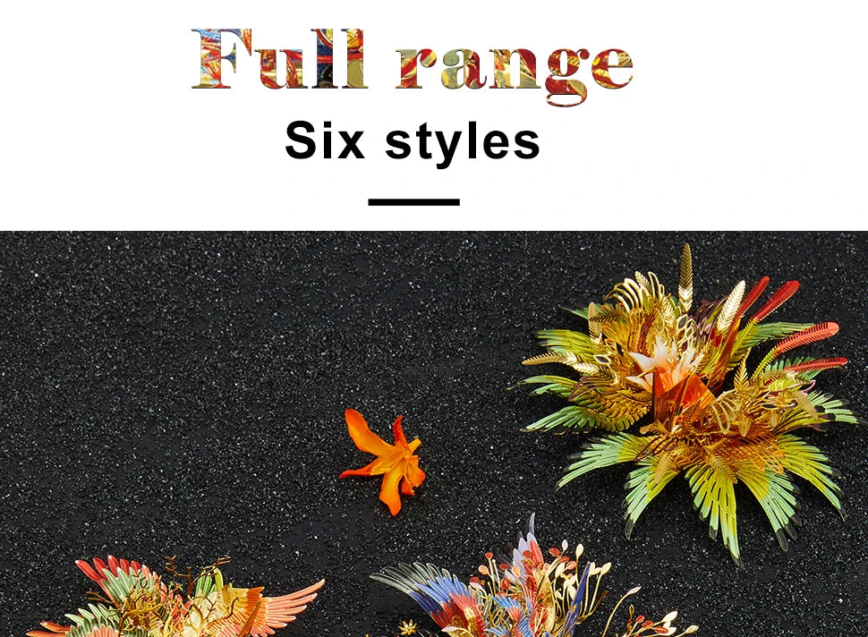 Piececool 3D Metal Puzzle-One Thousand Origami Cranes for Love Amulet Model Building Kits DIY Jigsaw Toy For Adults