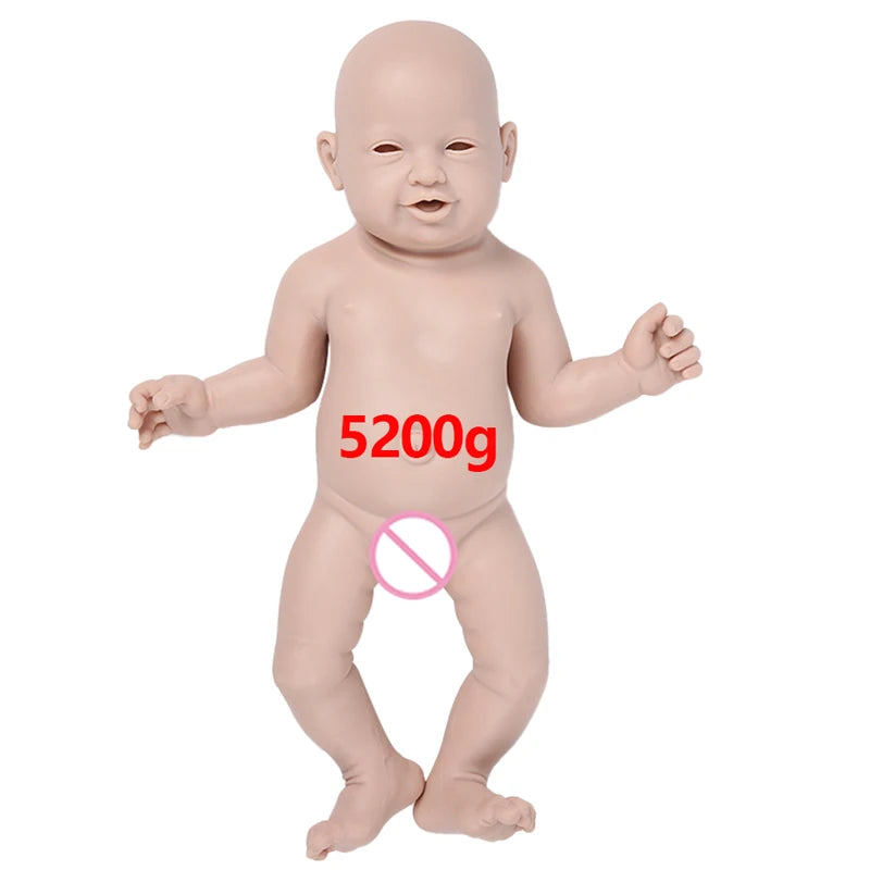 IVITA Silicone Reborn Baby Doll 3 Colors Eyes Choices Lifelike Newborn Baby Unpainted Unfinished Soft Dolls DIY Blank Toys Kit