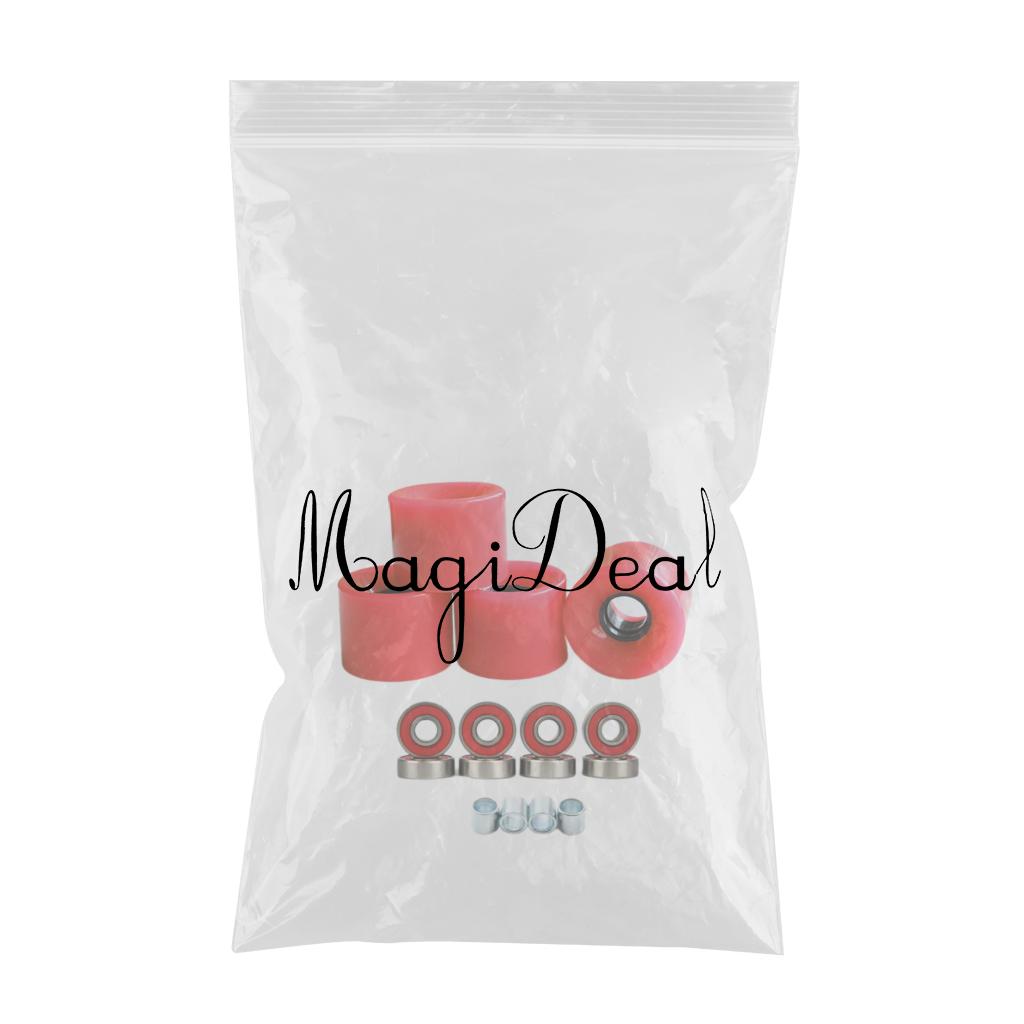 4pcs Skateboard Wheels Longboard Wheels Road Skate 78A Outdoor Skating Bearing Cruiser Wheels 60mm Cruising Street PU Wheels