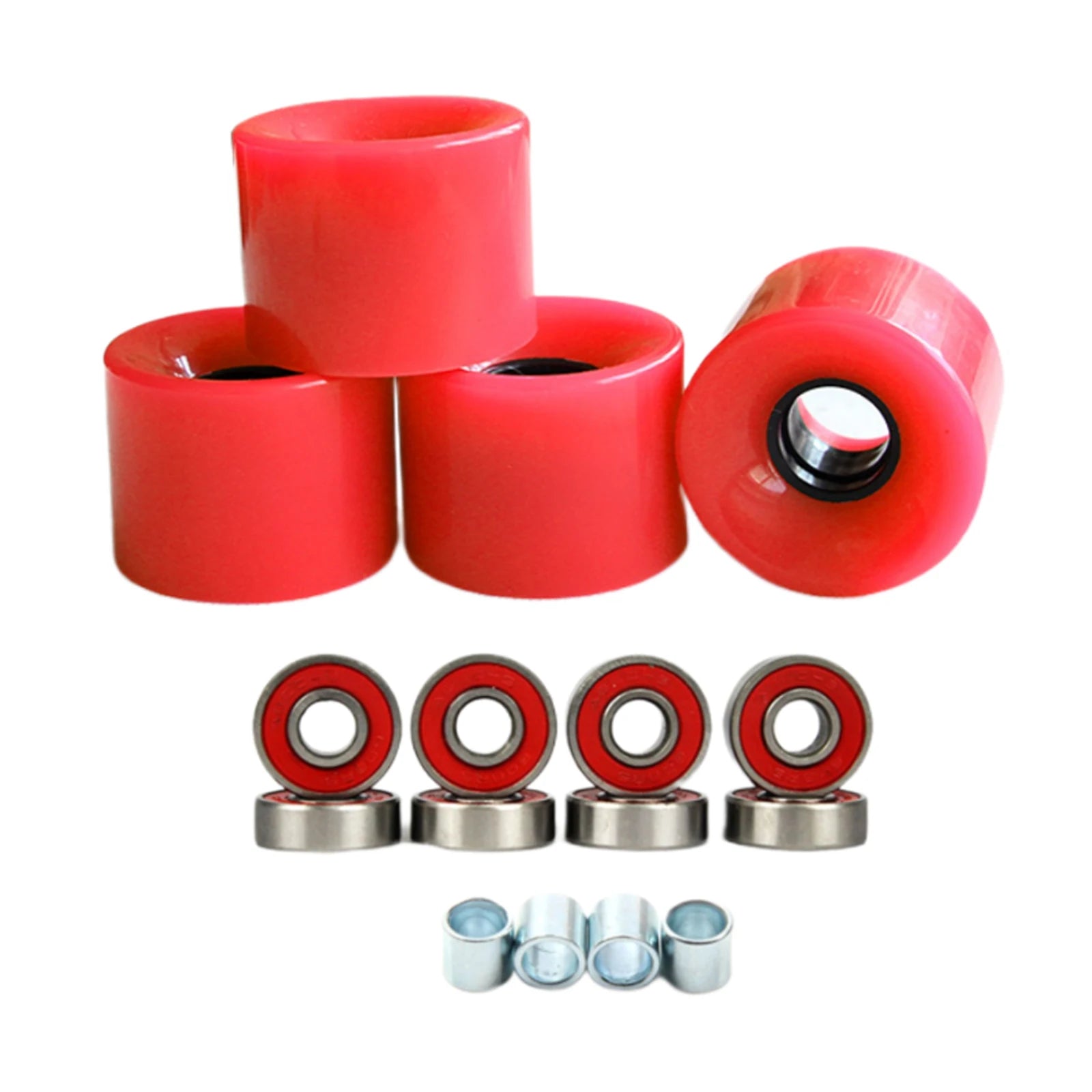 4pcs Skateboard Wheels Longboard Wheels Road Skate 78A Outdoor Skating Bearing Cruiser Wheels 60mm Cruising Street PU Wheels