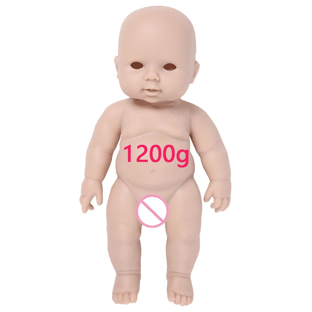 IVITA Silicone Reborn Baby Doll 3 Colors Eyes Choices Lifelike Newborn Baby Unpainted Unfinished Soft Dolls DIY Blank Toys Kit