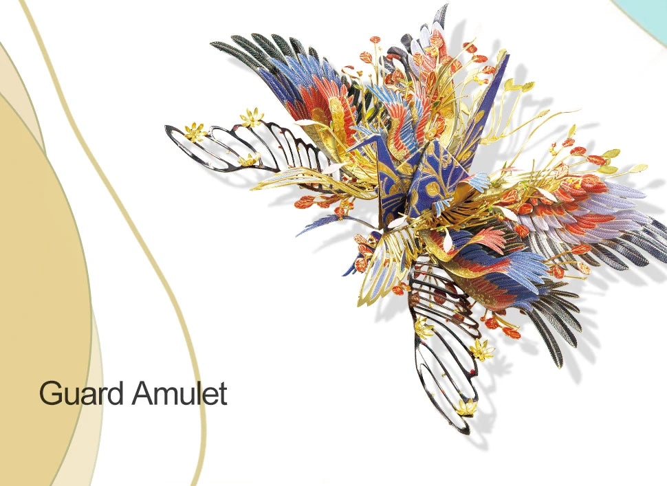 Piececool 3D Metal Puzzle-One Thousand Origami Cranes for Love Amulet Model Building Kits DIY Jigsaw Toy For Adults