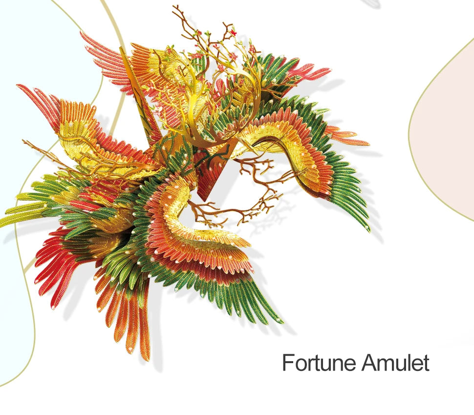 Piececool 3D Metal Puzzle-One Thousand Origami Cranes for Love Amulet Model Building Kits DIY Jigsaw Toy For Adults