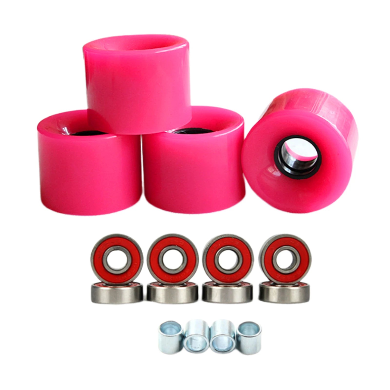 4pcs Skateboard Wheels Longboard Wheels Road Skate 78A Outdoor Skating Bearing Cruiser Wheels 60mm Cruising Street PU Wheels