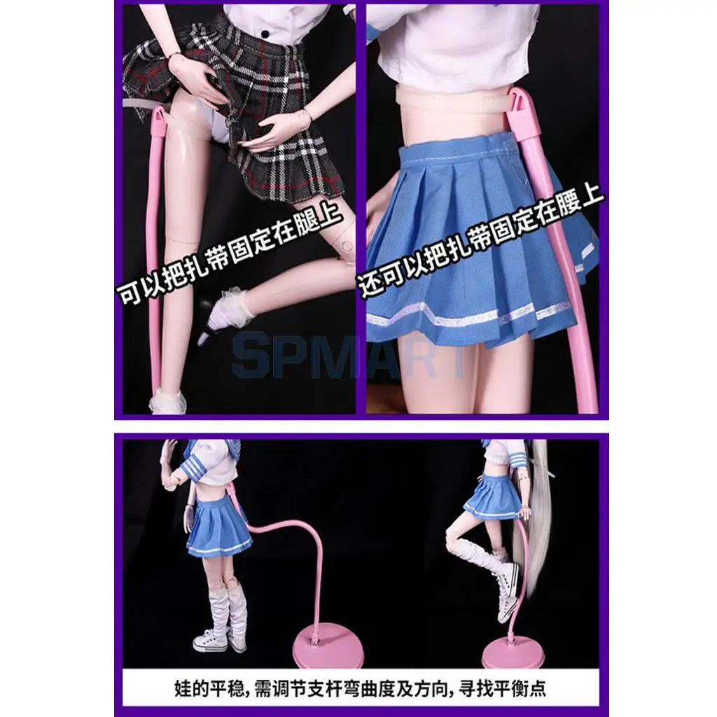 Adjustable 1/3 1/4 1/6 BJD Doll Support Holder for Dollfie AOD baby Night Lolita Doll Window Display