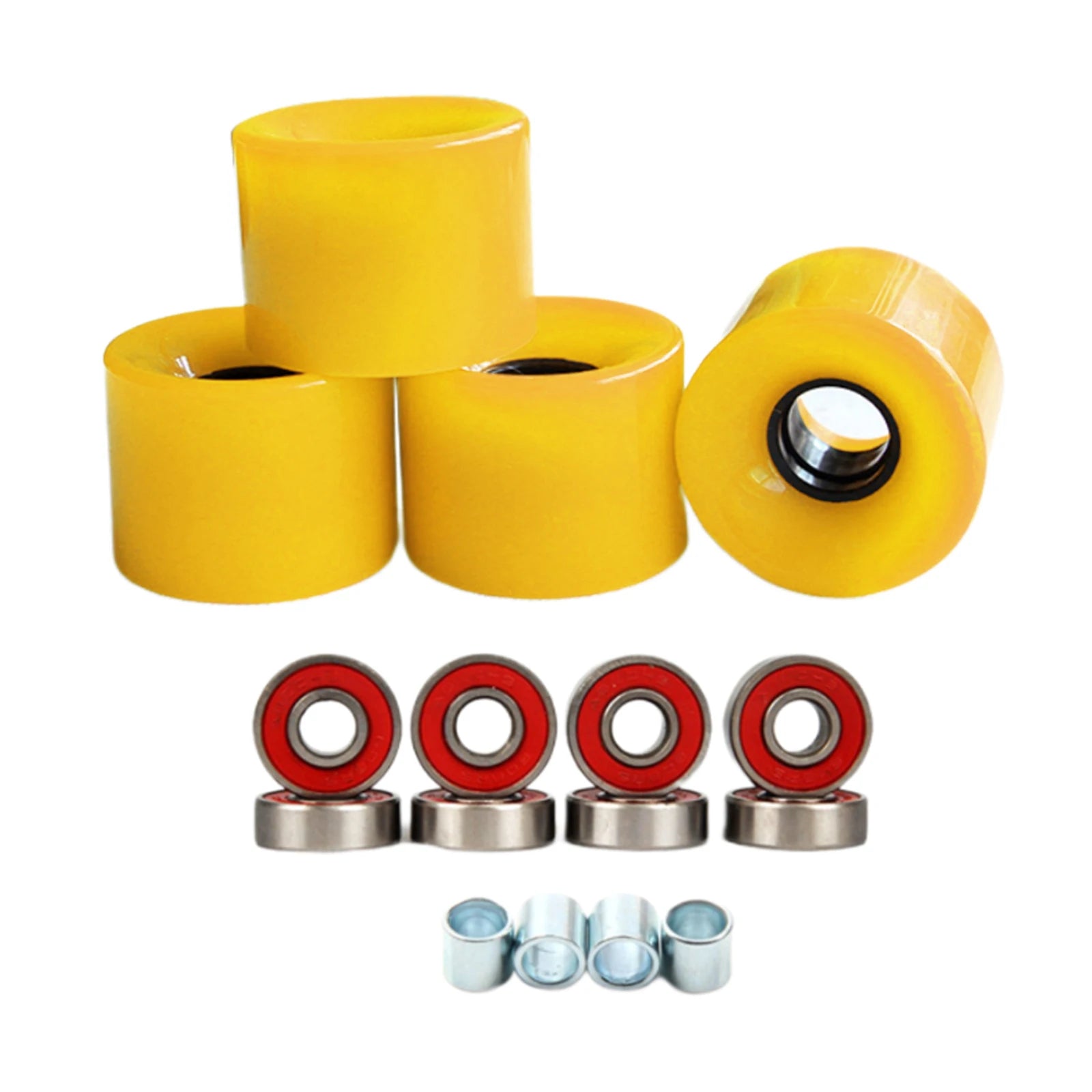 4pcs Skateboard Wheels Longboard Wheels Road Skate 78A Outdoor Skating Bearing Cruiser Wheels 60mm Cruising Street PU Wheels