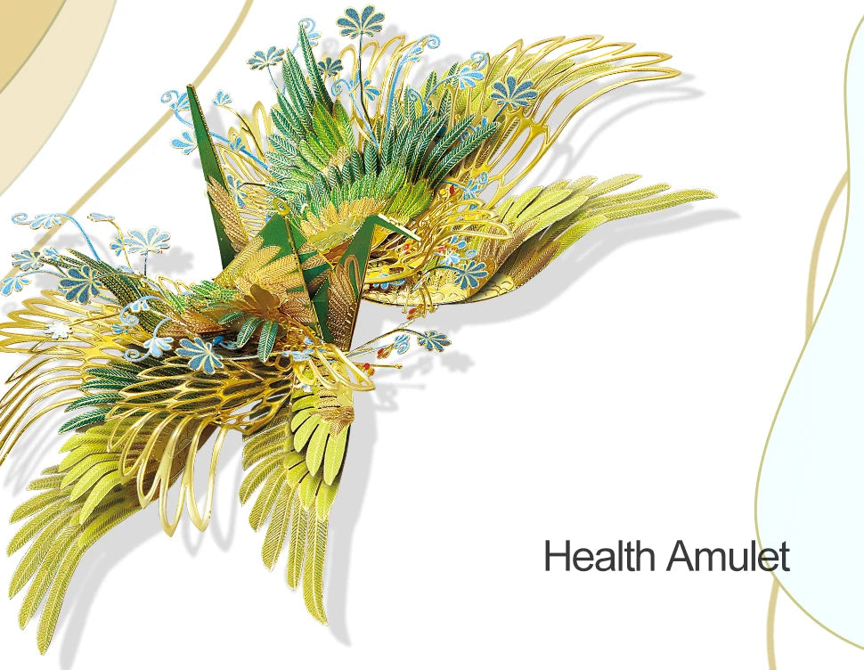 Piececool 3D Metal Puzzle-One Thousand Origami Cranes for Love Amulet Model Building Kits DIY Jigsaw Toy For Adults