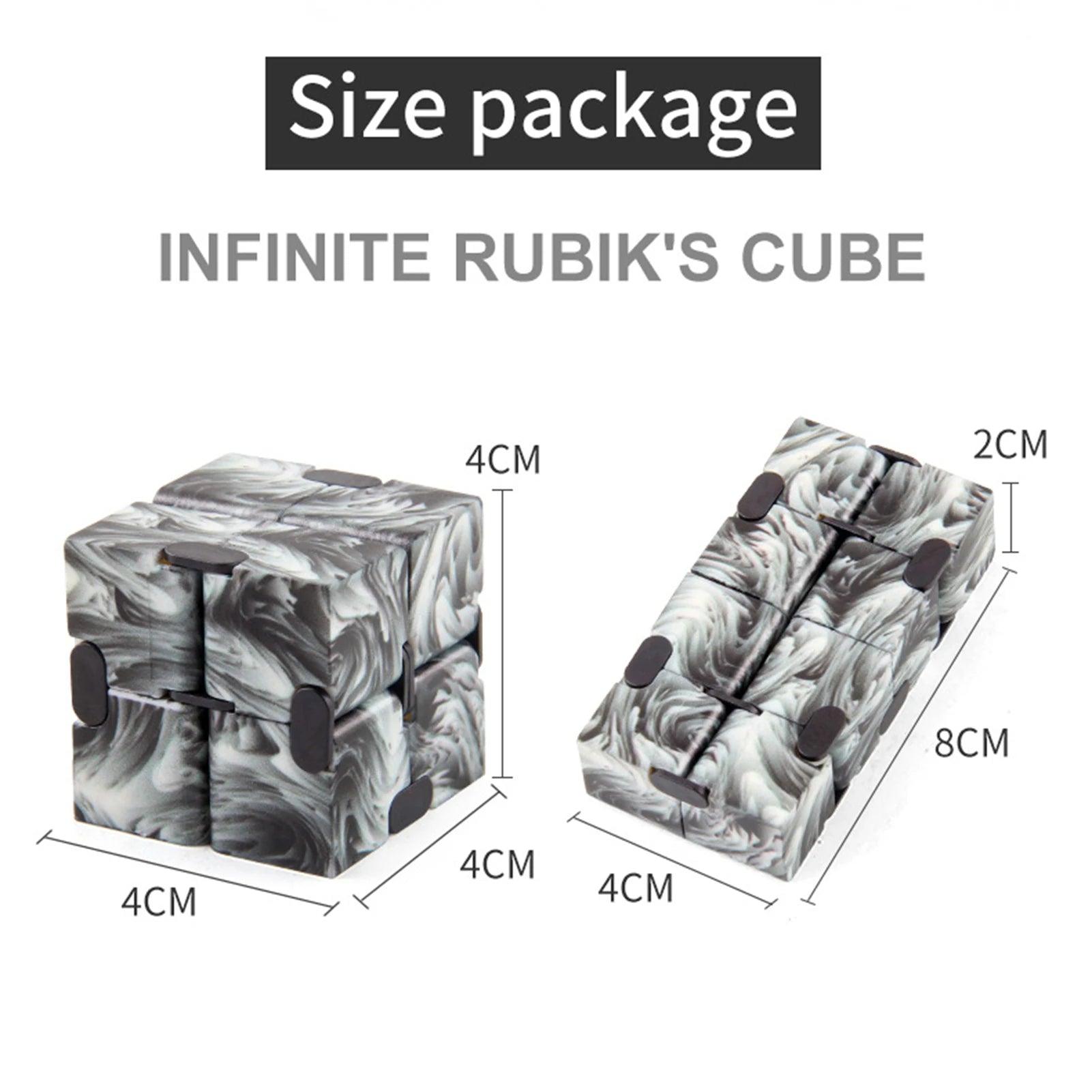 Fidgets Toy Autism Anti Stress Relief Creative Infinite Cube Magic Cube Office Flip Cubic Puzzle Stop Stress Reliever Autism Toy