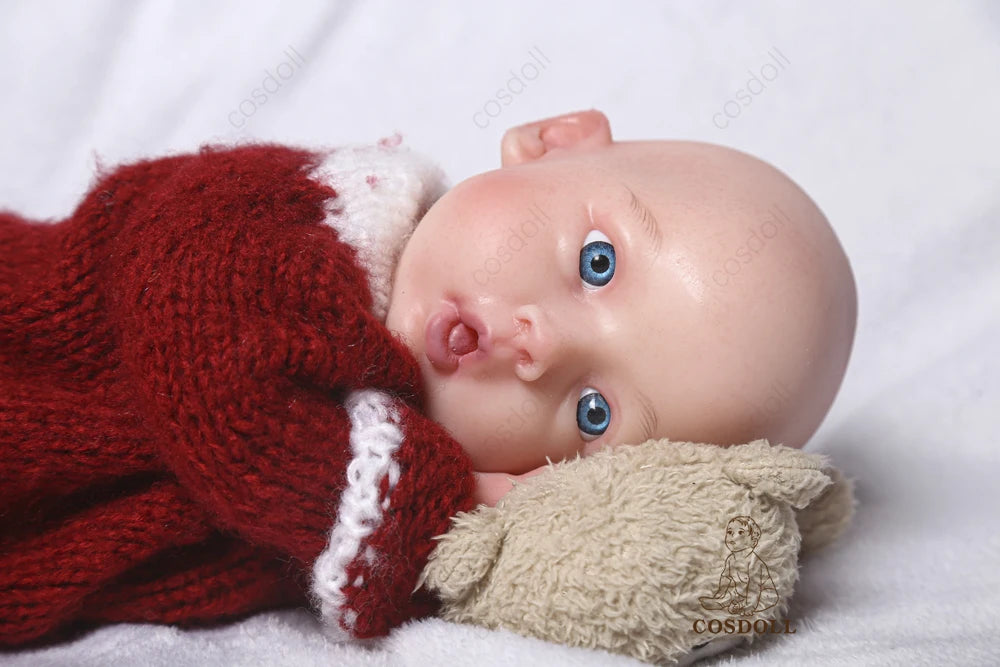 COSDOLL 18inch Silicone Reborn Baby Doll Girl can Drink and Pee Soft Realistic Silicone Kid Doll Birthday Present Children Gifts