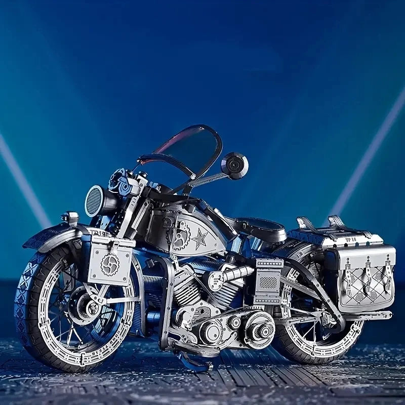 motorcycle 3D Metal Puzzle DIY Model Building Kit Adult Toys Birthday Gift