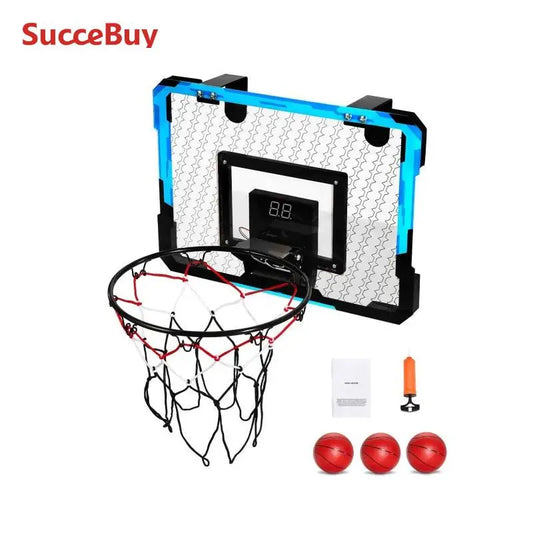 SucceBuy Kids Sports Toys Basketball Balls Wall Type Foldable Basketball Hoop Throw Outdoor Indoor Games for Boys Girls 3+ Gift
