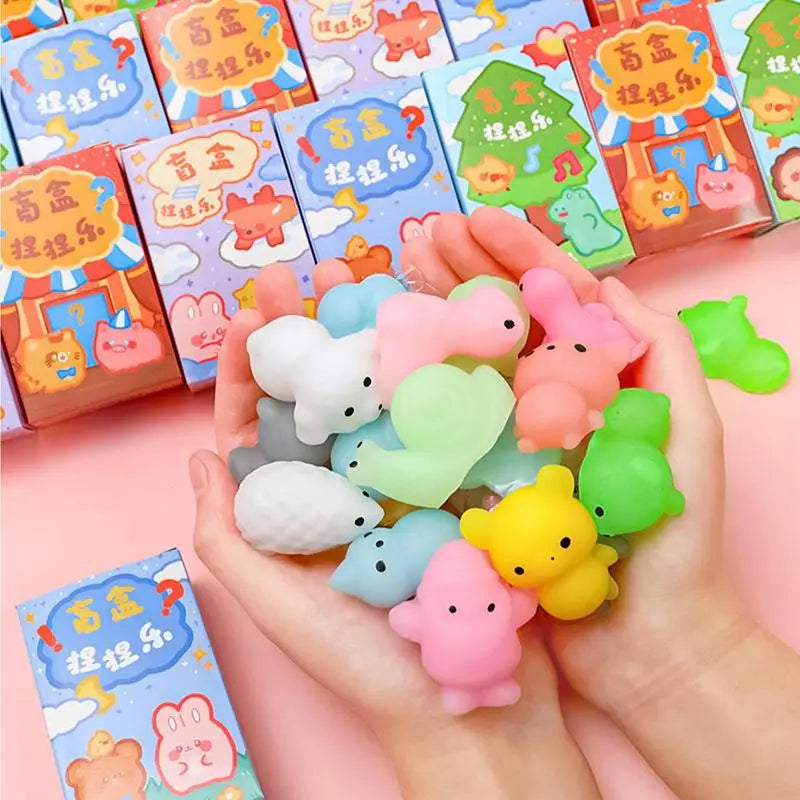 Mochi Kawaii Toy Cute Animal Squeeze Toys Sticky Squishi Anti Stress Relief Toys Antistress Toy Adults Mochi Rising Stress Toy