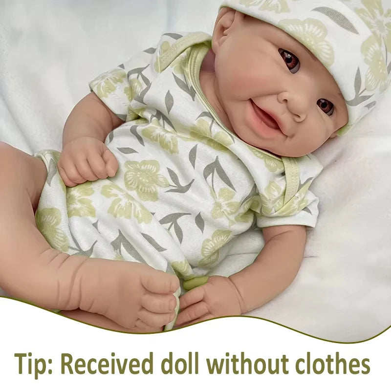 Lifelike Reborn Doll -19.49 inches (approximately 50 centimeters) all silicone newborn, realistic veins and sleeping positions -