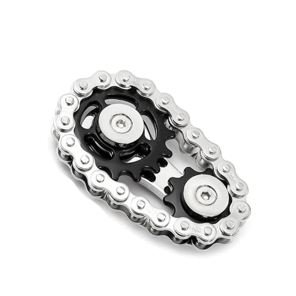 Chains Gear Fidget Spinner Spinning Top Fingertip Sprocket Hand Spinner Chain Gear Gyroscope Metal Wheel Gear Chain Gyroscope