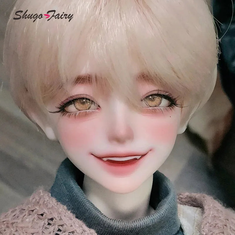 ShugaFairy Bjd Dolls Head 1/4 AHe Laugh with Happy Eyes Attractive Style Scary or Gentle High Quality Ball Jointed Doll