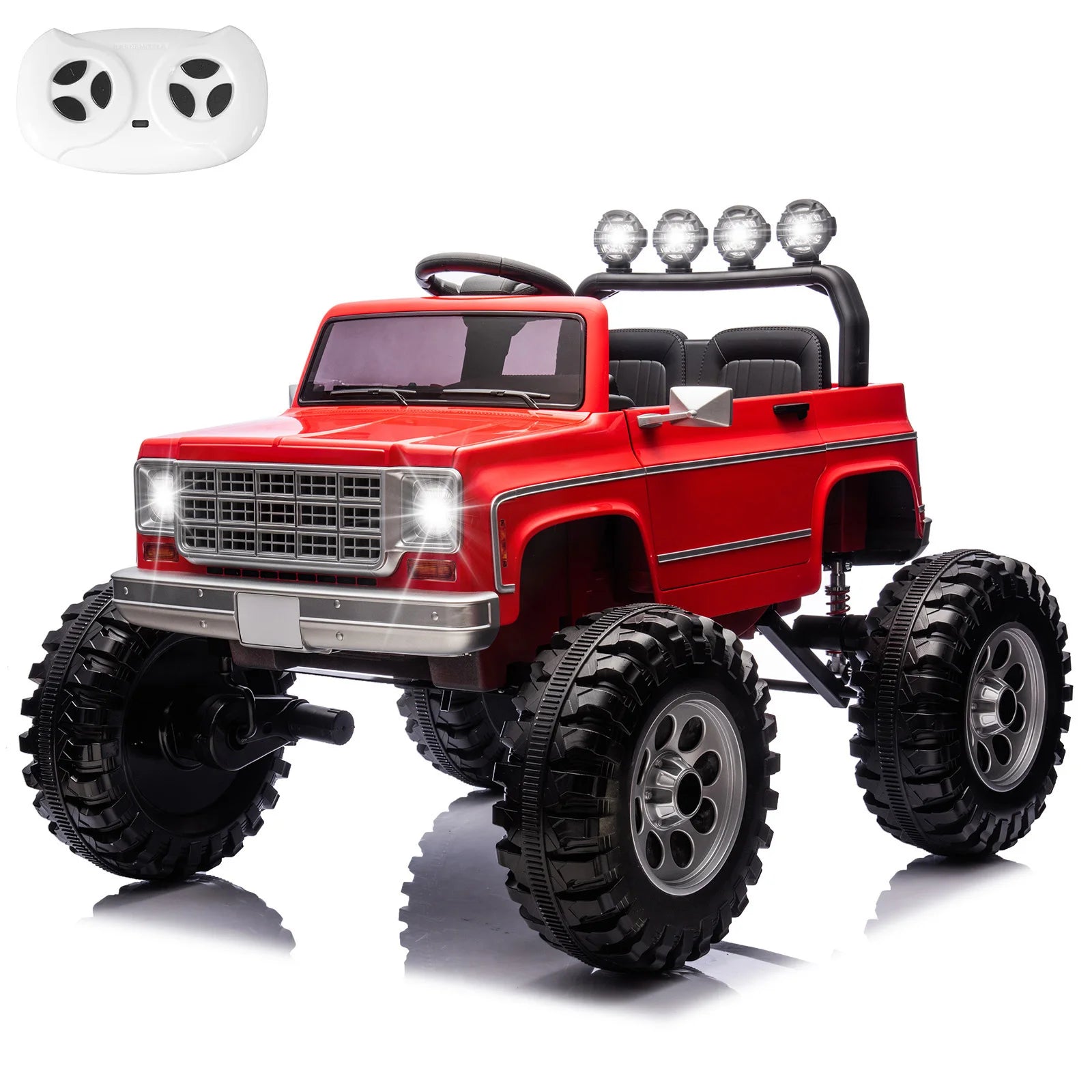 Electric Vehicle Truck for Grandson Christmas Gifts,24V Ride on Toy for Kids, Battery Powered Kids Electric Car w/ Suspension