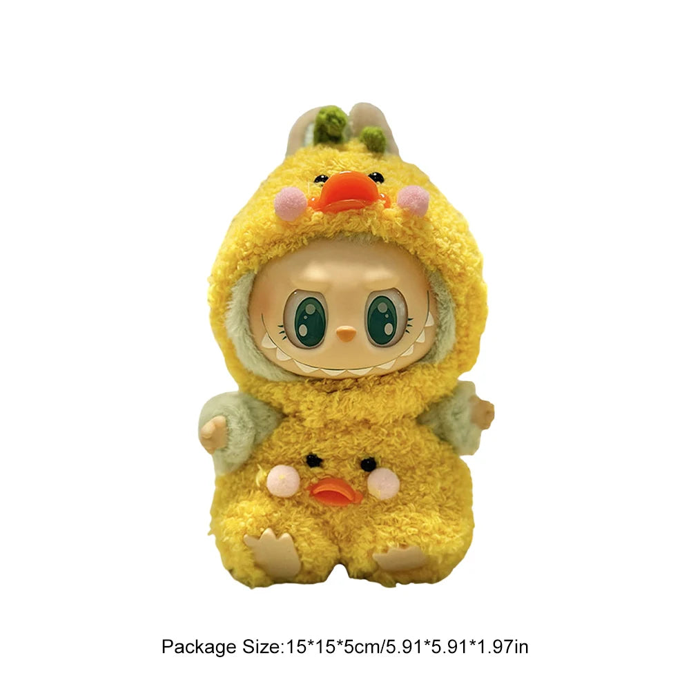 Labubu Plush Doll Clothes Plush Doll Changing Clothes Dolll Clothes Suit Cartoon Cute Clothes Dolls Accessories Christmas Gift