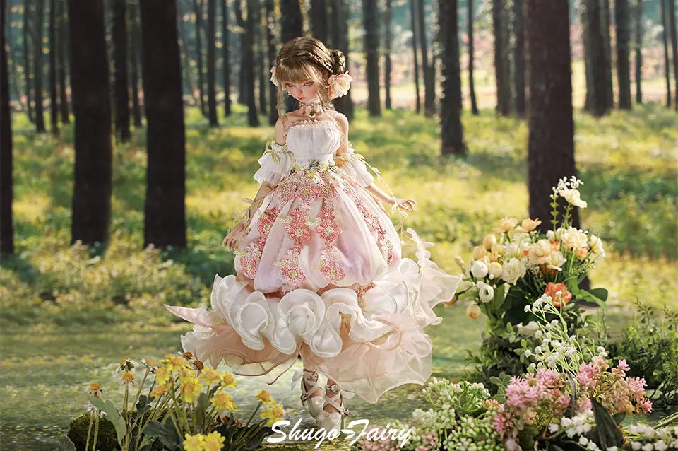 Sakina Bjd Doll 1/4 Bariy Flower Jellyfish Fantasy Toys Resin Ball Jointed Dolls Fullset Art Collection Shugafairy Gift for Girl