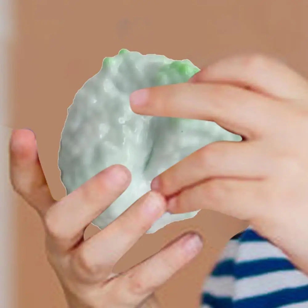 Shapeable Grape Stressball Noisy Silicone Squeeze Ball With Small Beads Shapeable Squish Toy Multifunctional Fidget Supplies