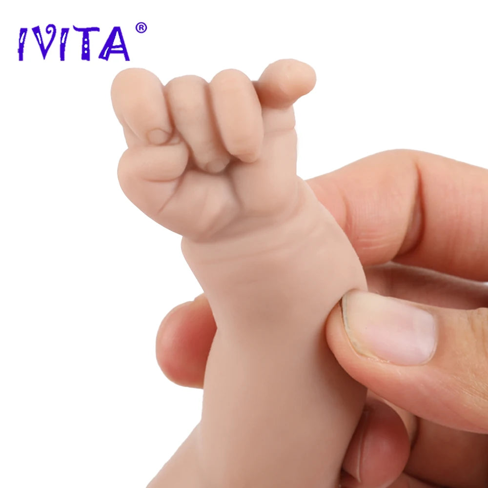 IVITA 14" 1.5kg Full Body Silicone Reborn Doll "coco" Girl Dolls Realistic Baby DIY Blank Soft Children Bebe Lifelike Toys