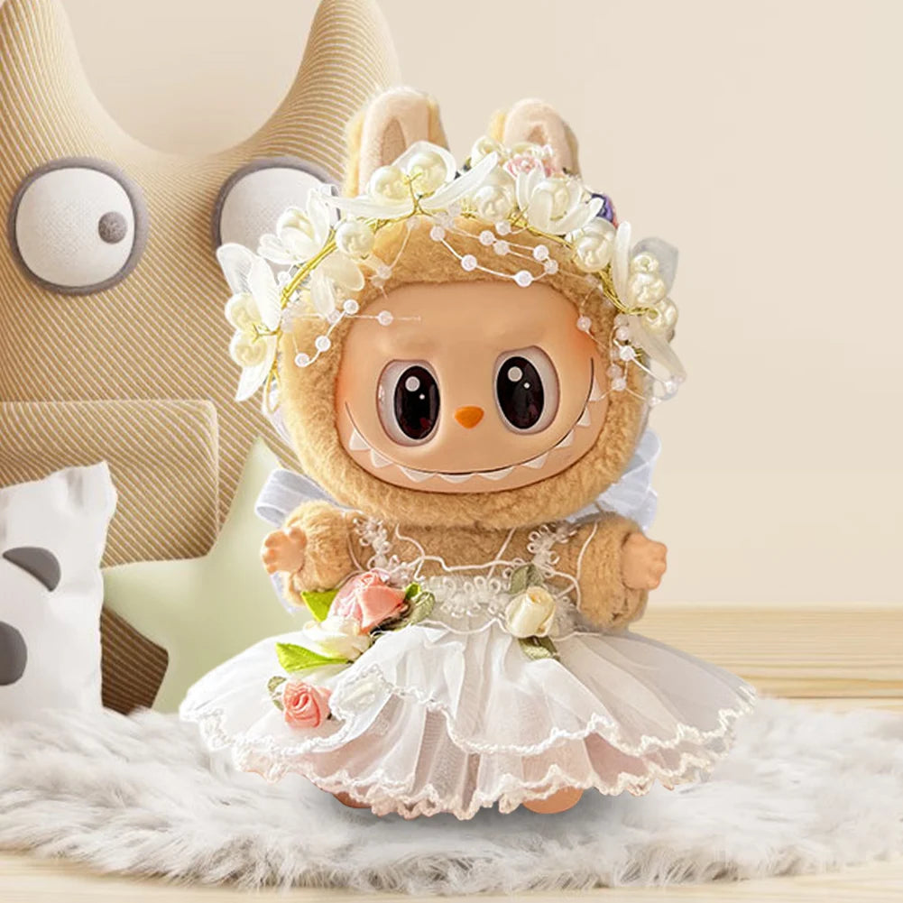 Labubu Plush Doll Clothes Plush Doll Changing Clothes Dolll Clothes Suit Cartoon Cute Clothes Dolls Accessories Christmas Gift