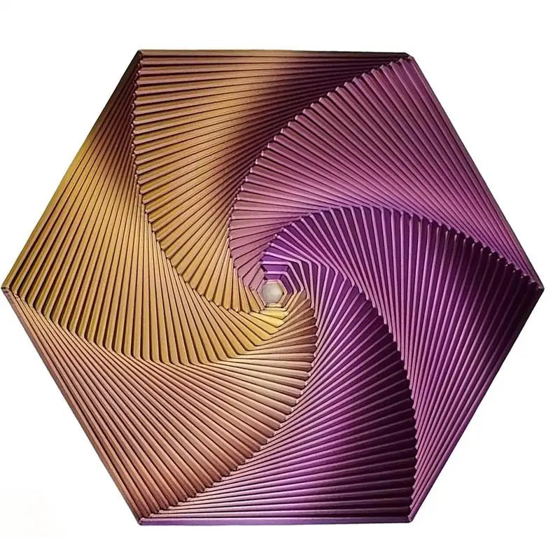 3D Printed Fractal Fidget Hexagon Portable Playing Sensory Anti-stress Toy Desktop Ornament Kid Toy Visual Toys