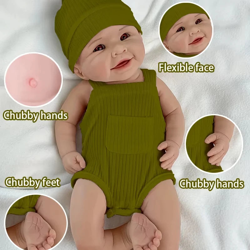 49.5cm/19.5in full body soft silicone painted reborn doll with high realism and soft touch