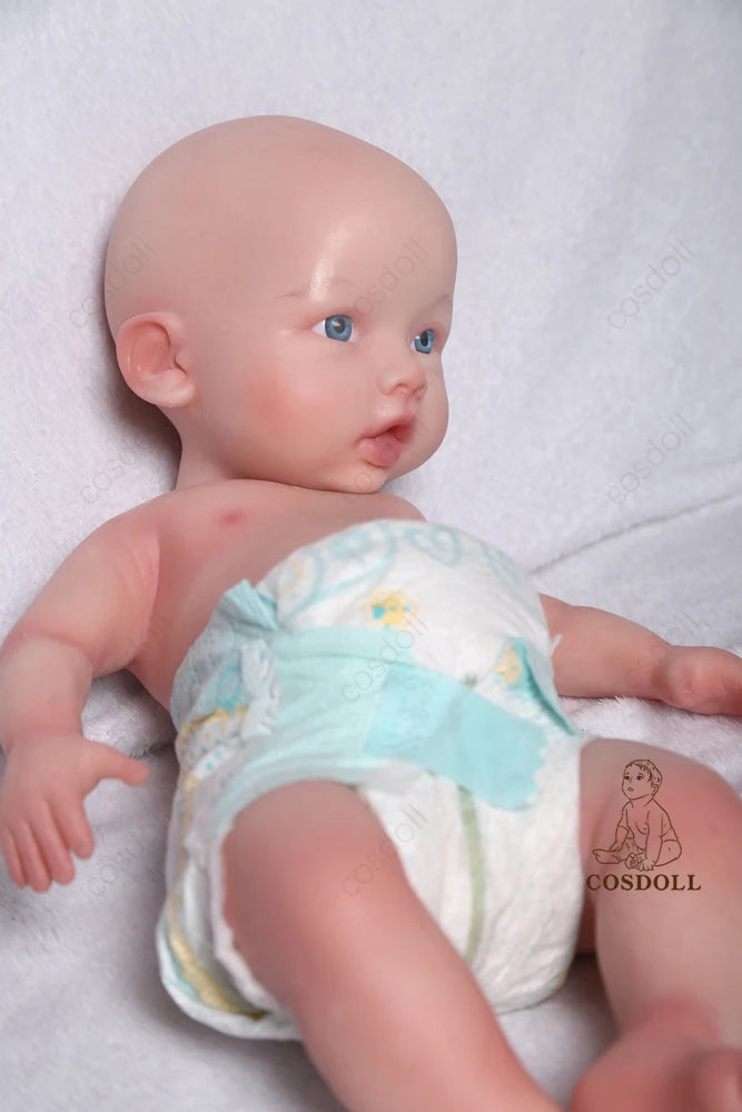 COSDOLL 18inch Silicone Reborn Baby Doll Girl can Drink and Pee Soft Realistic Silicone Kid Doll Birthday Present Children Gifts