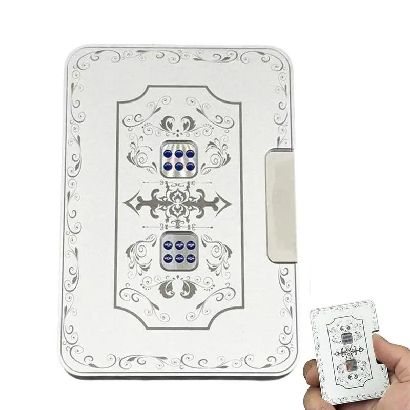 3D Mechanical Dice Fidget Toy Aluminum Alloy Stress Relief Dice Spinner Toys Portable Finger Press Card Dice Stress Relief Toys