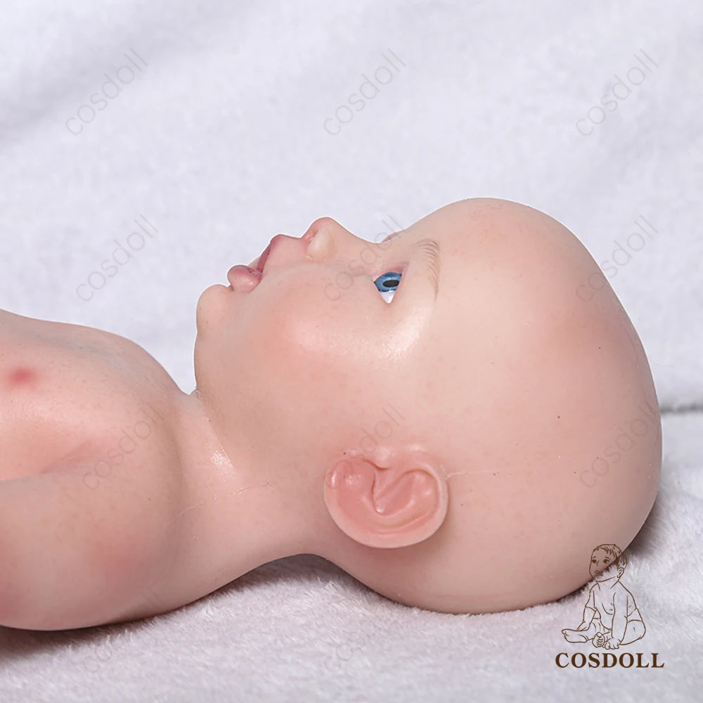 COSDOLL 18inch Silicone Reborn Baby Doll Girl can Drink and Pee Soft Realistic Silicone Kid Doll Birthday Present Children Gifts