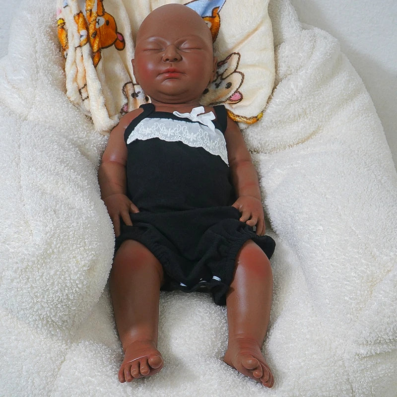 20.67 inch (approximately 52.5 cm) simulation full silicone baby doll, lifelike reincarnation doll, toy and collectible version