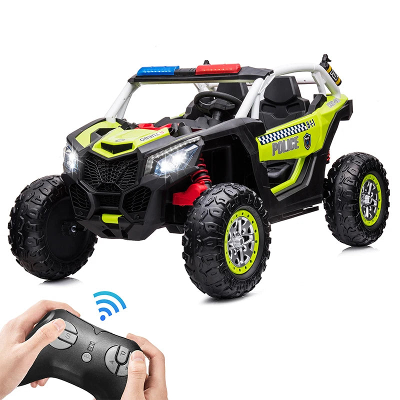 24V Kids Ride On Toy Car 7A Electric Vehicle UTV Car Toys for Ages 3-8 Kids Gifts with Parents Remote Control Speed Adjustable