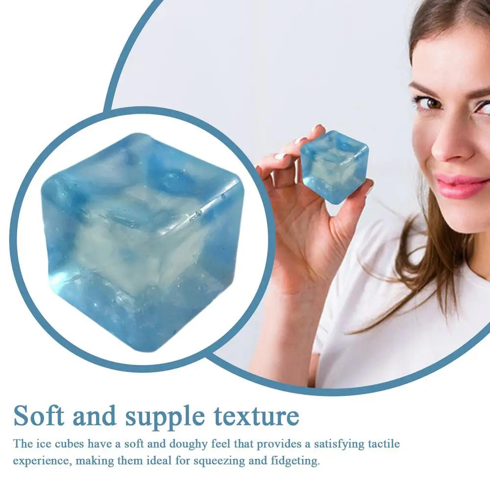 Stress Cube Soft Kneadable Fidget Toy Slow Rise Fidget Toys Stress Reliever For Kids And Adults Stocking Stuffers Easter Basket