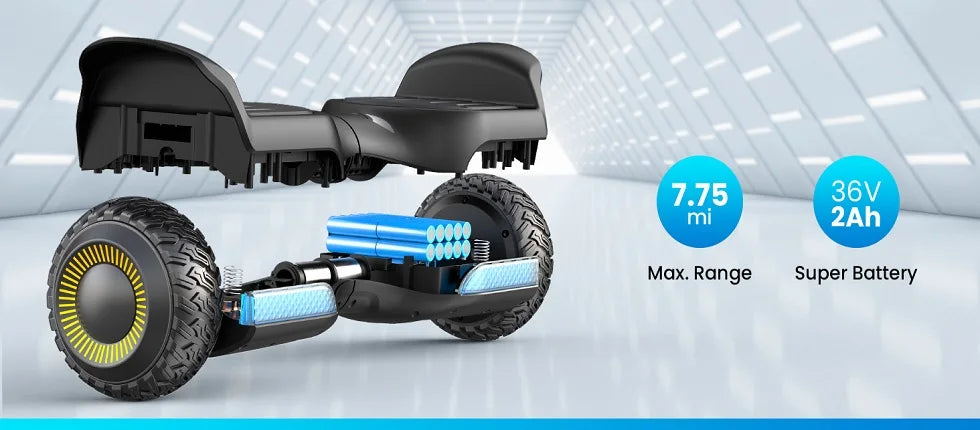 6.5''Self Balancing Hoverboard -All Terrain Hoverboard for Kids w/ LED Light&Bluetooth Speaker