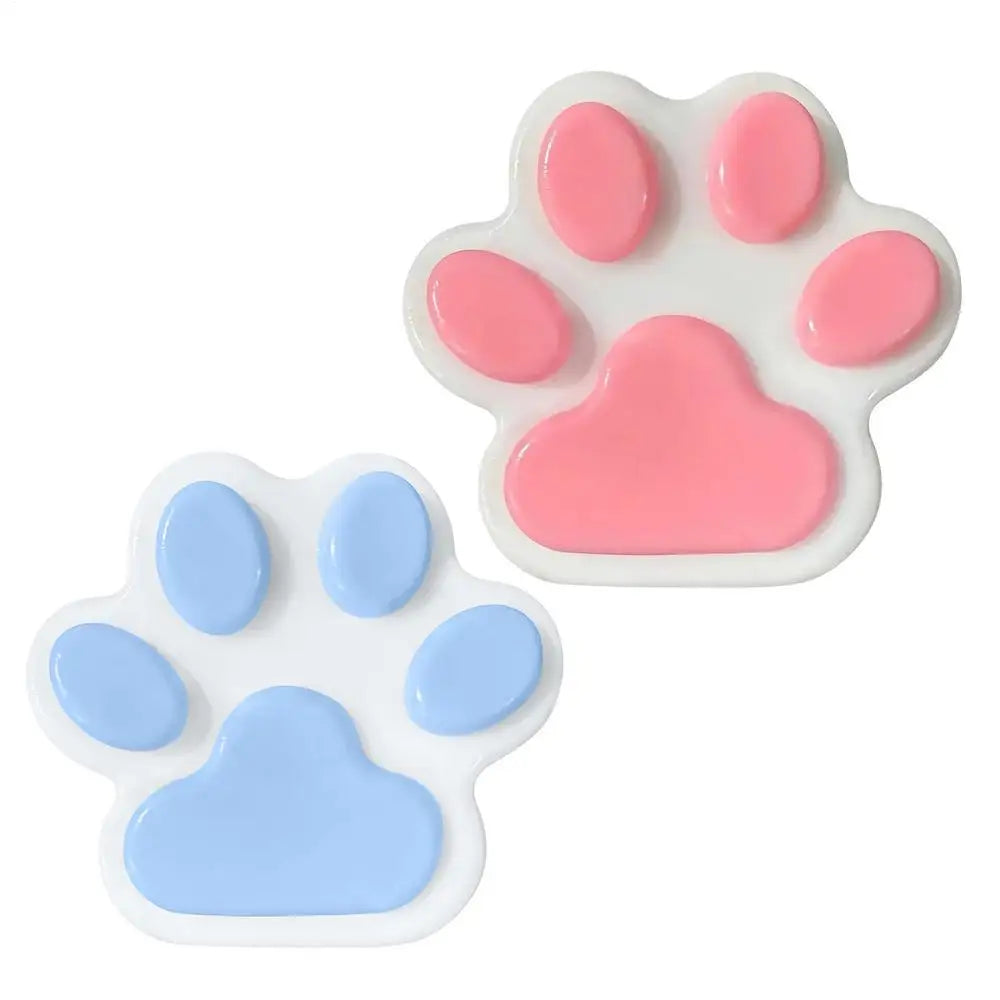 Cat Paw Squishys Fidget Toy Cute Plush Cat Paw Silicone Slow Rebound Pinch Decompressions Toy Stress Release Vent Toy