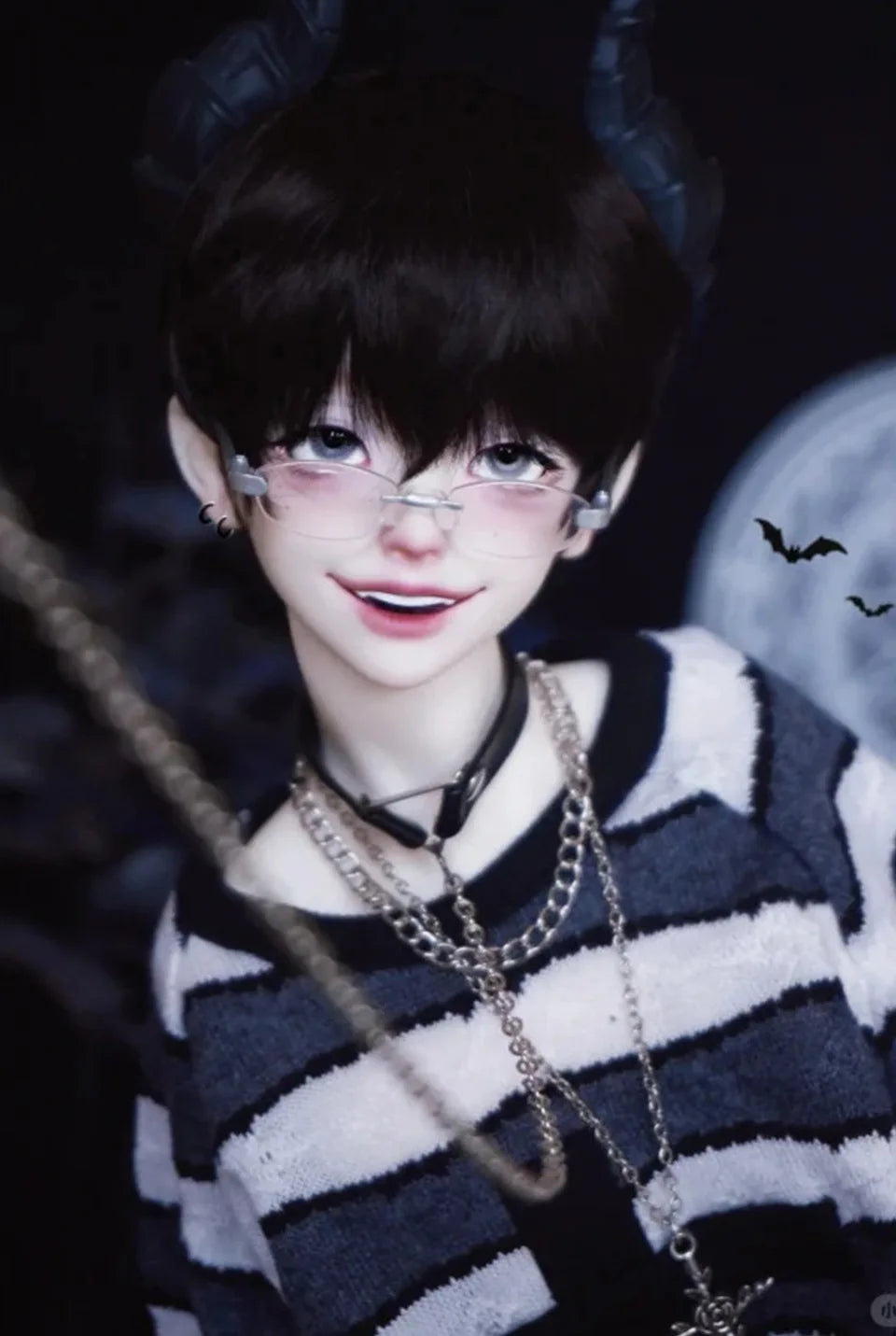 ShugaFairy Bjd Dolls Head 1/4 AHe Laugh with Happy Eyes Attractive Style Scary or Gentle High Quality Ball Jointed Doll