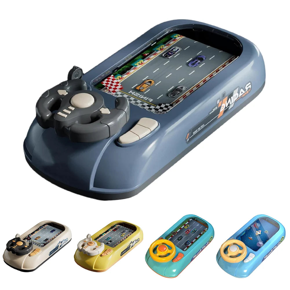 Driving Simulator with Music & Vehicle Sound Effects Interactive Simulation Driving Steering Wheel Toy Car Racing Adventure Game