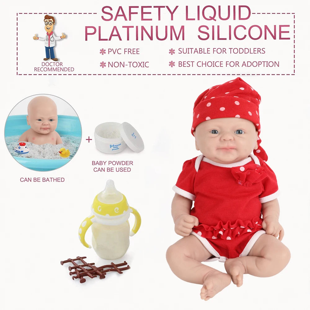 IVITA 14" 1.5kg Full Body Silicone Reborn Doll "coco" Girl Dolls Realistic Baby DIY Blank Soft Children Bebe Lifelike Toys