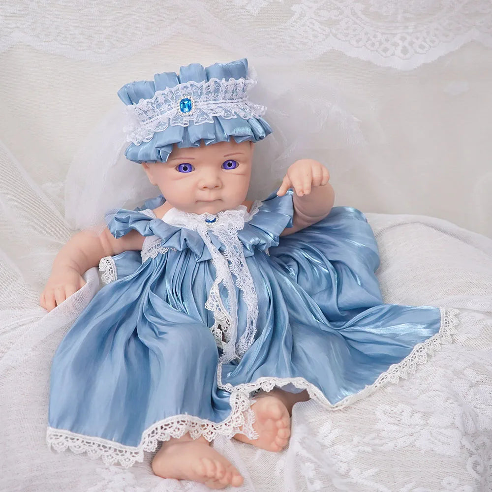 20.47INCH Big Reborn Full Body Silicone Doll Adorable Smile Newborn Baby Girl