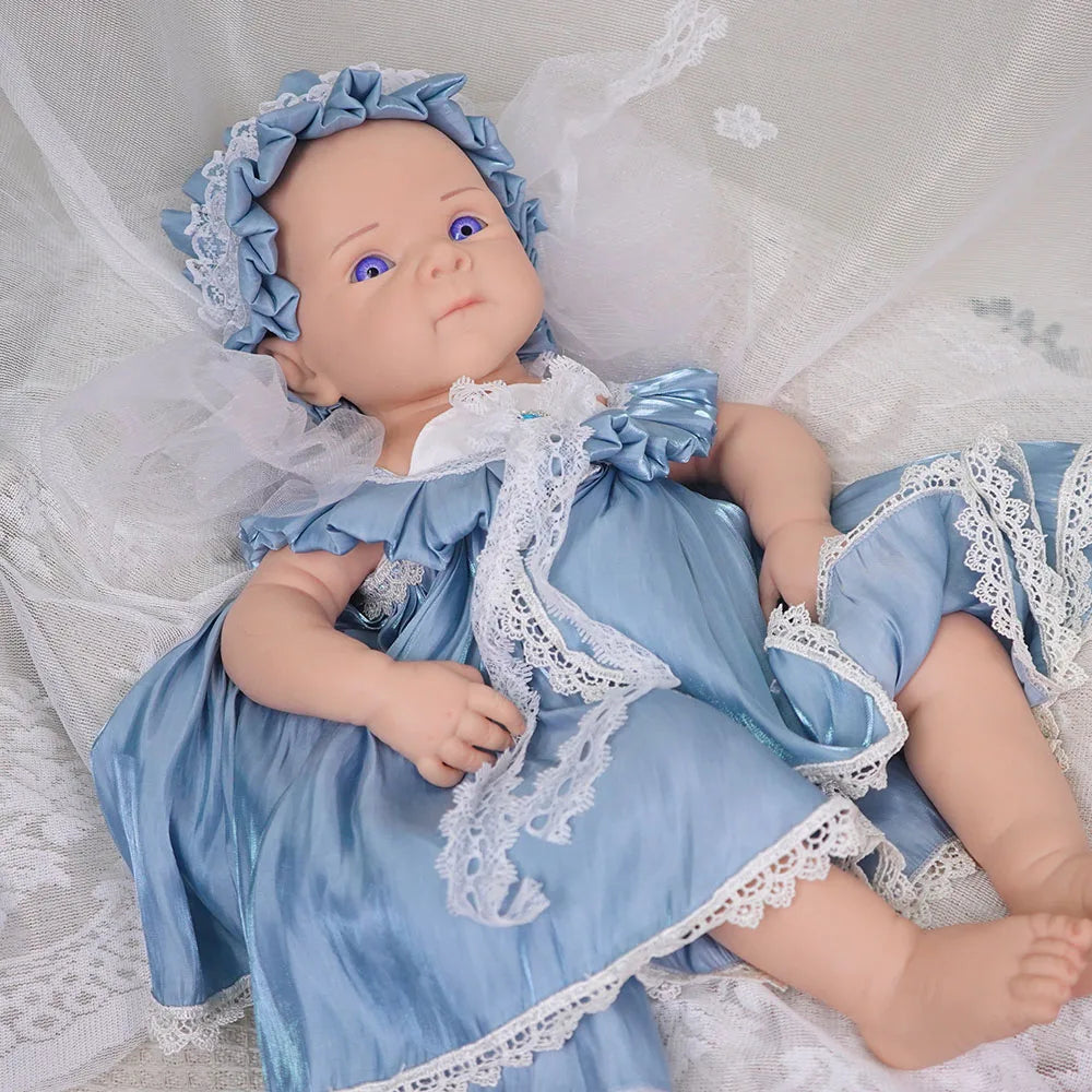 20.47INCH Big Reborn Full Body Silicone Doll Adorable Smile Newborn Baby Girl