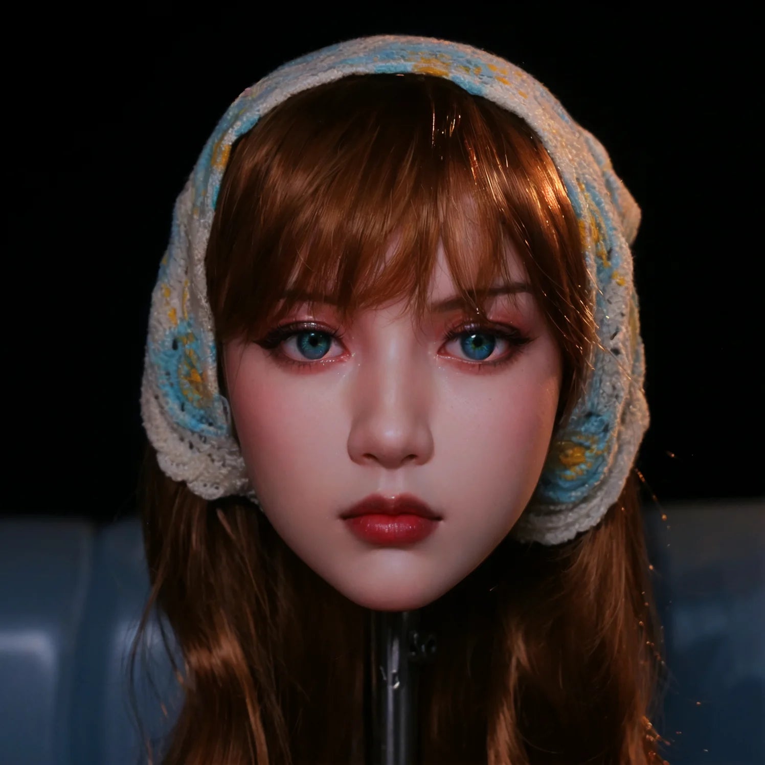 Anime character animal cartoon hair stylized hair silk cluster model, random hair color given