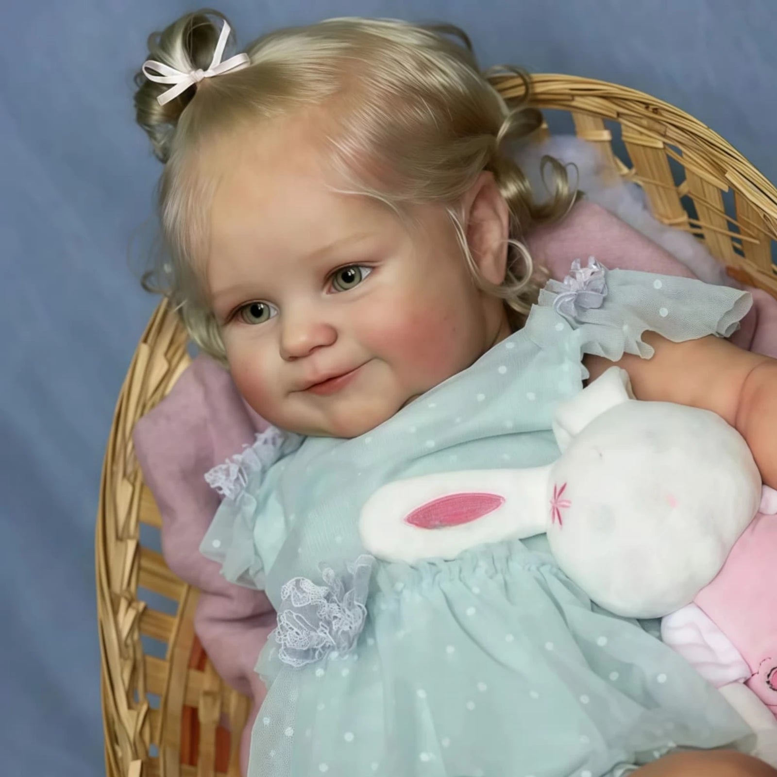 A 50cm Reborn Doll Baby Doll - Full Silicone Vinyl Girl Body - 20 Inch 3D Painted Skin Realistic Doll Toy Christmas Gift