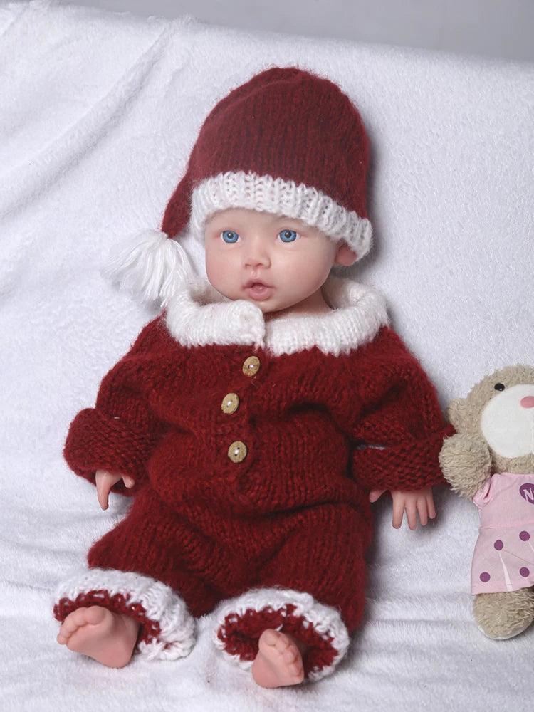 COSDOLL 18inch Silicone Reborn Baby Doll Girl can Drink and Pee Soft Realistic Silicone Kid Doll Birthday Present Children Gifts