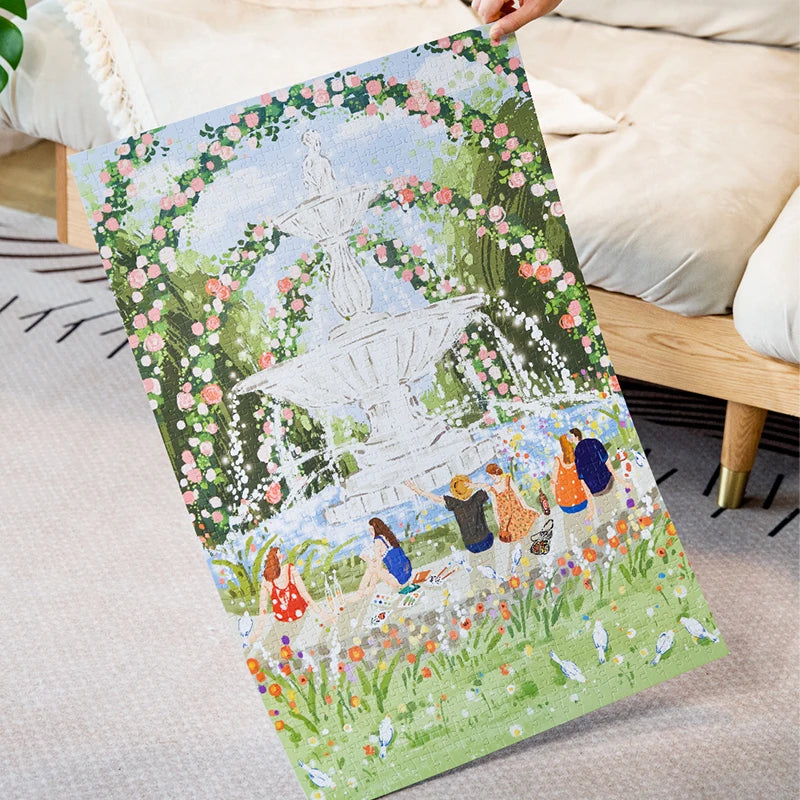 Robotime rolife 1000 Piece Jigsaw Puzzle Home Decor Adults Puzzle Games Family Fun Puzzles Educational Toys for Kids