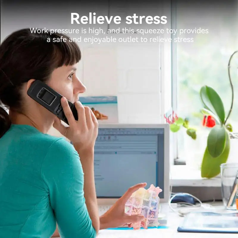 Waffle Fidget Toy Slow Rising Waffle Cookie Fidget Toys Biscuit Shape Squeezable Soft TPR Colorful Toy for Teenagers Children Bo