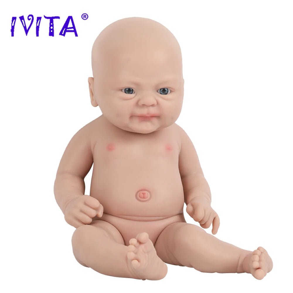 IVITA 14" 1.5kg Full Body Silicone Reborn Doll "coco" Girl Dolls Realistic Baby DIY Blank Soft Children Bebe Lifelike Toys